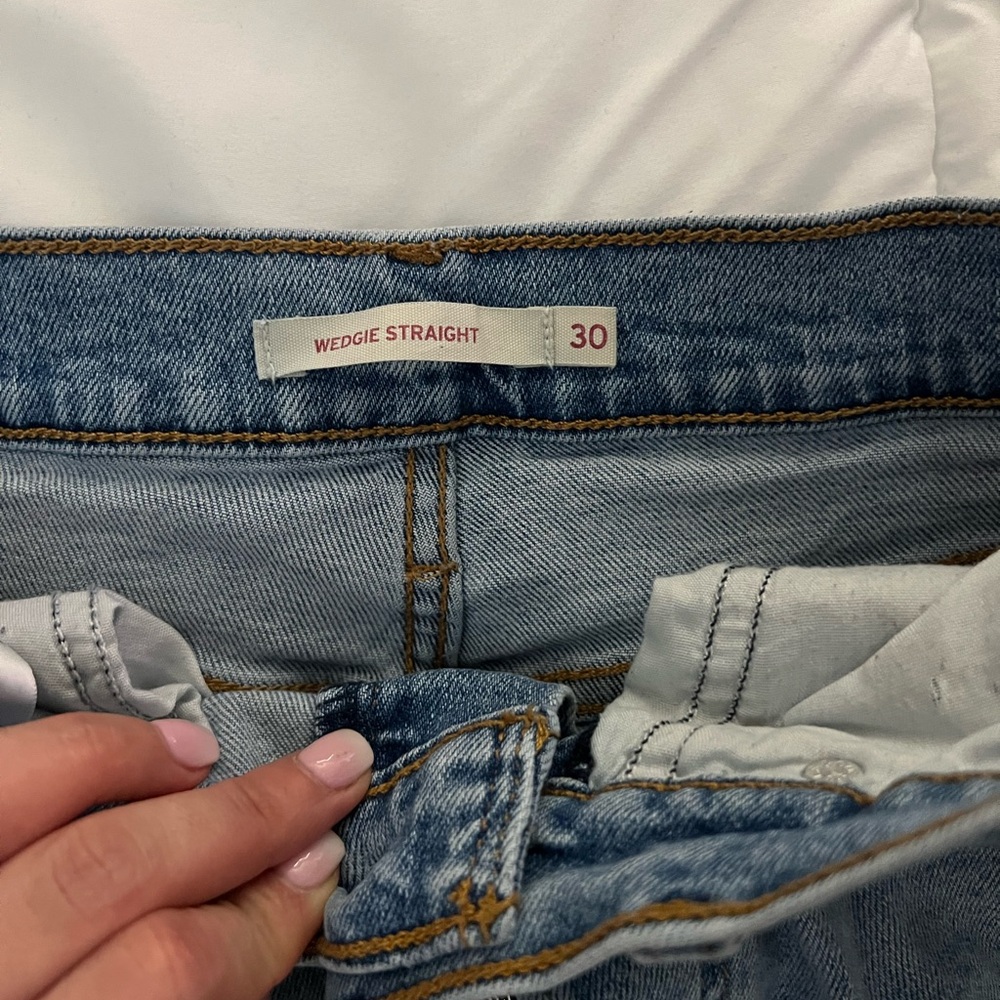 Levi's Wedgie Straight Light Blue Women's Jeans